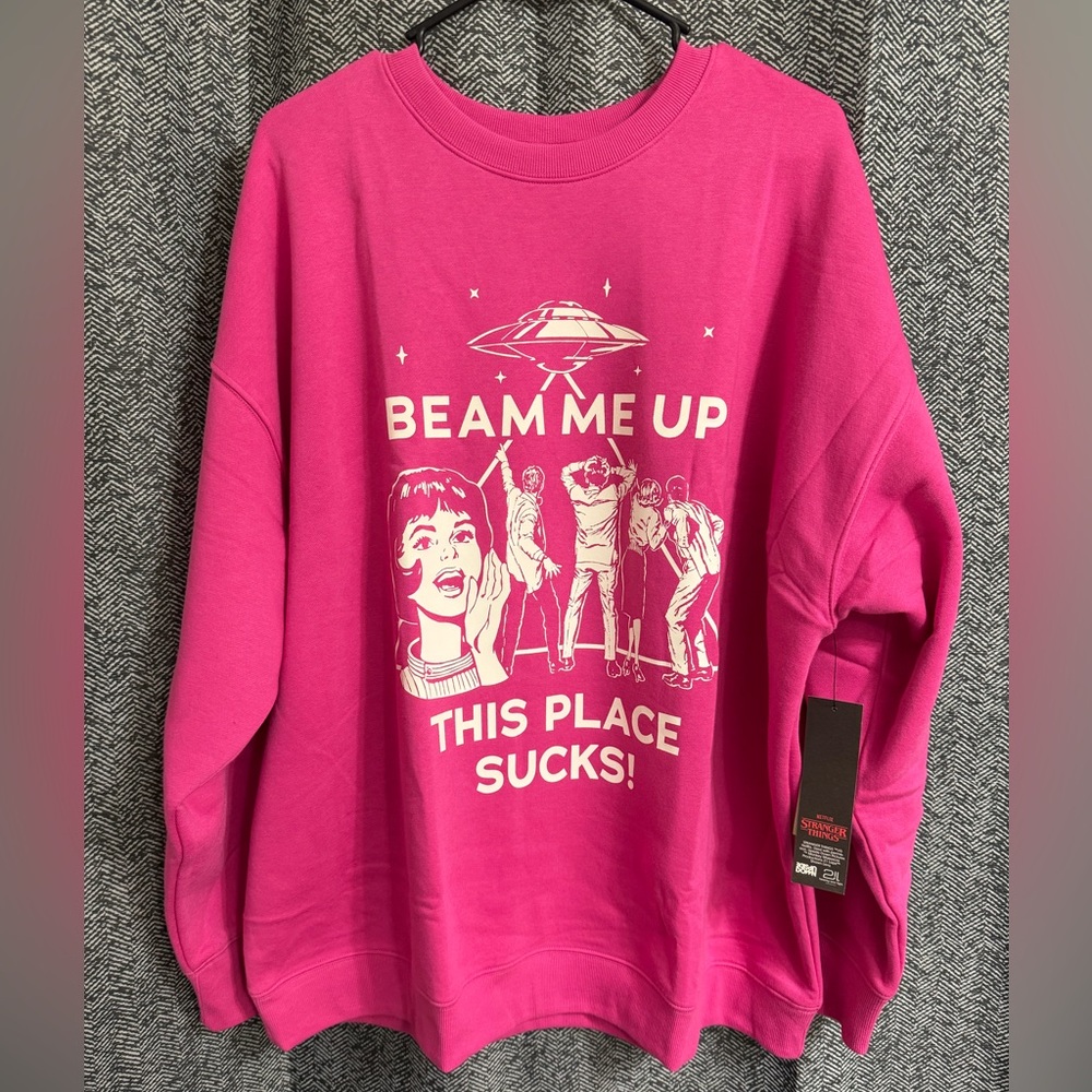 Stranger Things Pullover Sweatshirt NWT - image 1